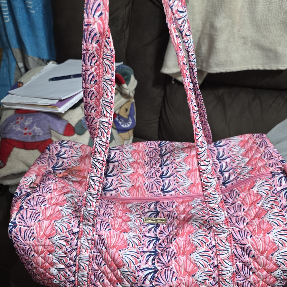 Simply Southern Pink and Blue Travel Bag